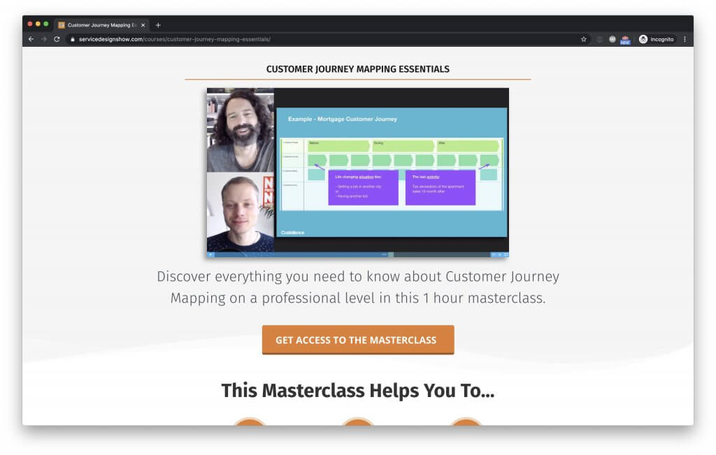 Learn more about the Customer Journey Mapping Essentials Masterclass